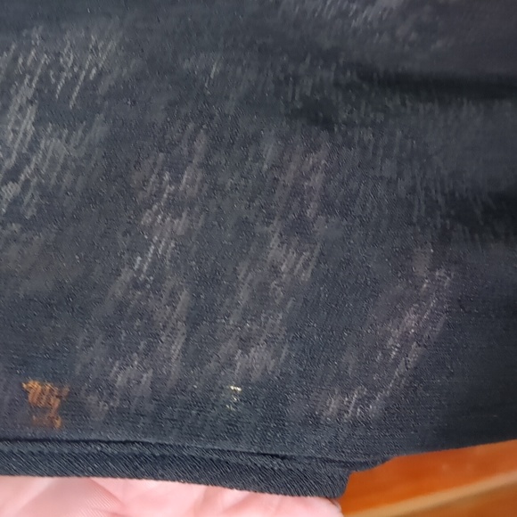 PENNINGTON'S SPA* sheer longline vest 6 button front raw ruffle hem sleeveless - Picture 2 of 9